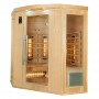 Sauna de infrarrojos France Sauna Apollon Quartz 3/4 plazas esquinera