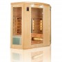 Sauna de infrarrojos France Sauna Apollon Quartz 3/4 plazas esquinera