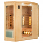 Sauna de infrarrojos France Sauna Apollon Quartz 3/4 plazas esquinera
