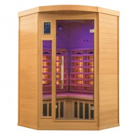 Sauna de infrarrojos France Sauna Apollon Quartz 2 plazas esquinero