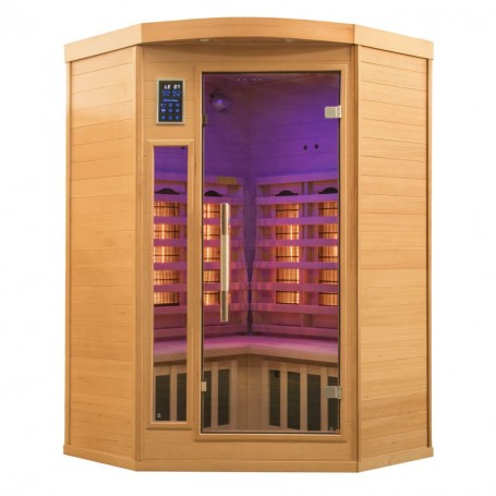 Sauna de infrarrojos France Sauna Apollon Quartz 2 plazas esquinero