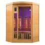Sauna de infrarrojos France Sauna Apollon Quartz 2 plazas esquinero